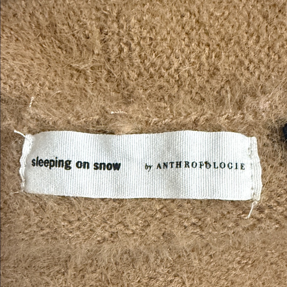 Sleeping on Snow by Anthropologie Camel Open-Front Cardigan - Picture 2 of 9